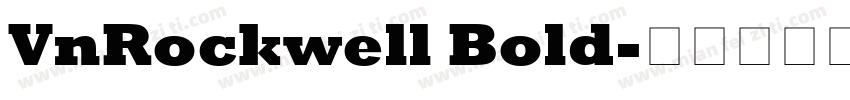 VnRockwell Bold字体转换